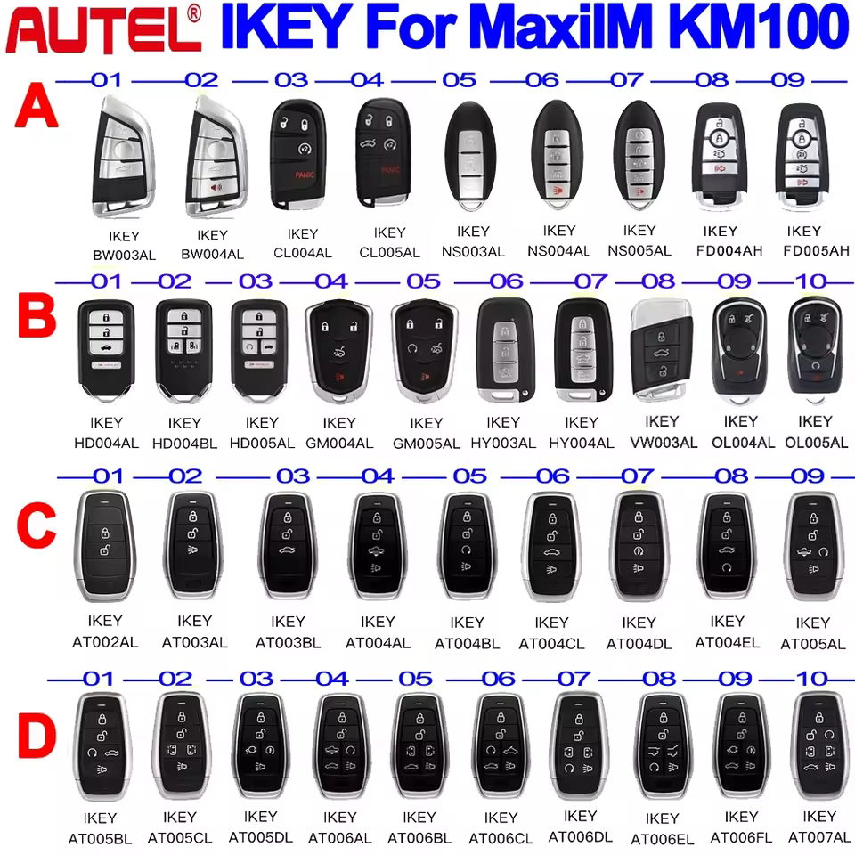 Chave Inteligente Autel IKey Universal