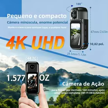 Câmera de Ação 4K Mini Wi-Fi Thumbnail 5