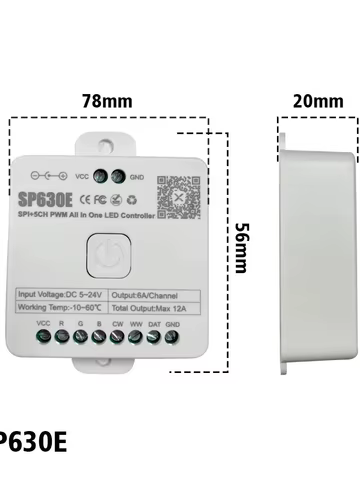 Controlador LED SP630E RGBW