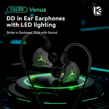 KBEAR Venus Fones Intra-auriculares com LED Thumbnail 1