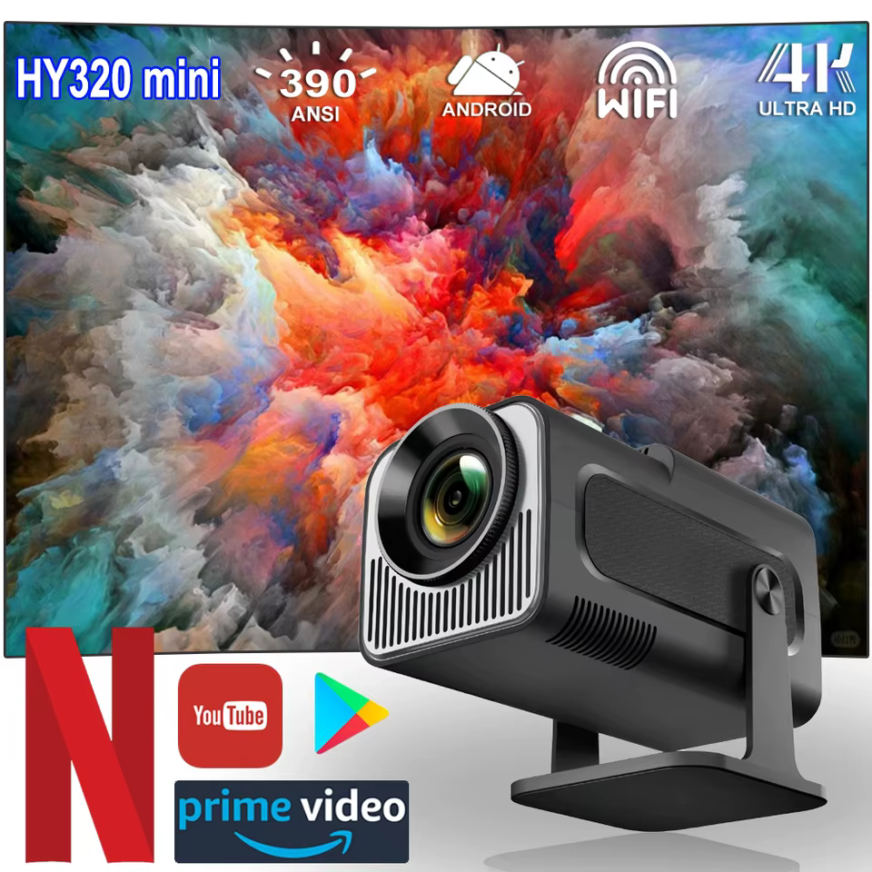 Projetor 4K Android 11 1080P 390ANSI