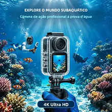 Câmera de Ação 4K WiFi Rotativa Thumbnail 5