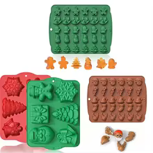 Moldes de Silicone de Natal 30 Cavidades Thumbnail 1