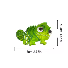 Presilha Dinossauro Verde Cartoon Thumbnail 5