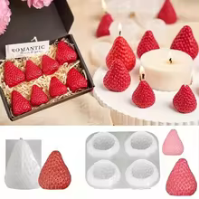 Molde Silicone Morango 3D Thumbnail 2