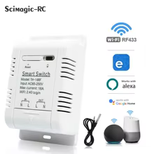 Interruptor WiFi Inteligente Ewelink com Sensor de Temperatura Thumbnail 1