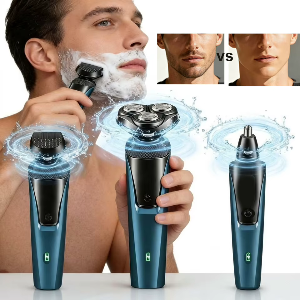 Barbeador Elétrico Rotativo Masculino