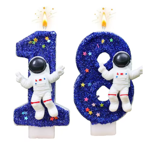 Velas Astronauta Números 0-9