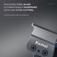 Kit Máquina de Cortar Cabelo Kemei Sem Fio Thumbnail 4