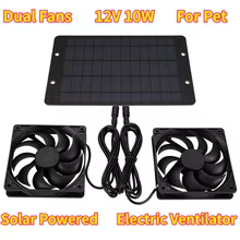 Ventilador Solar Duplo Portátil Thumbnail 1