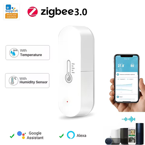 Sensor Zigbee EWeLink Temperatura e Umidade