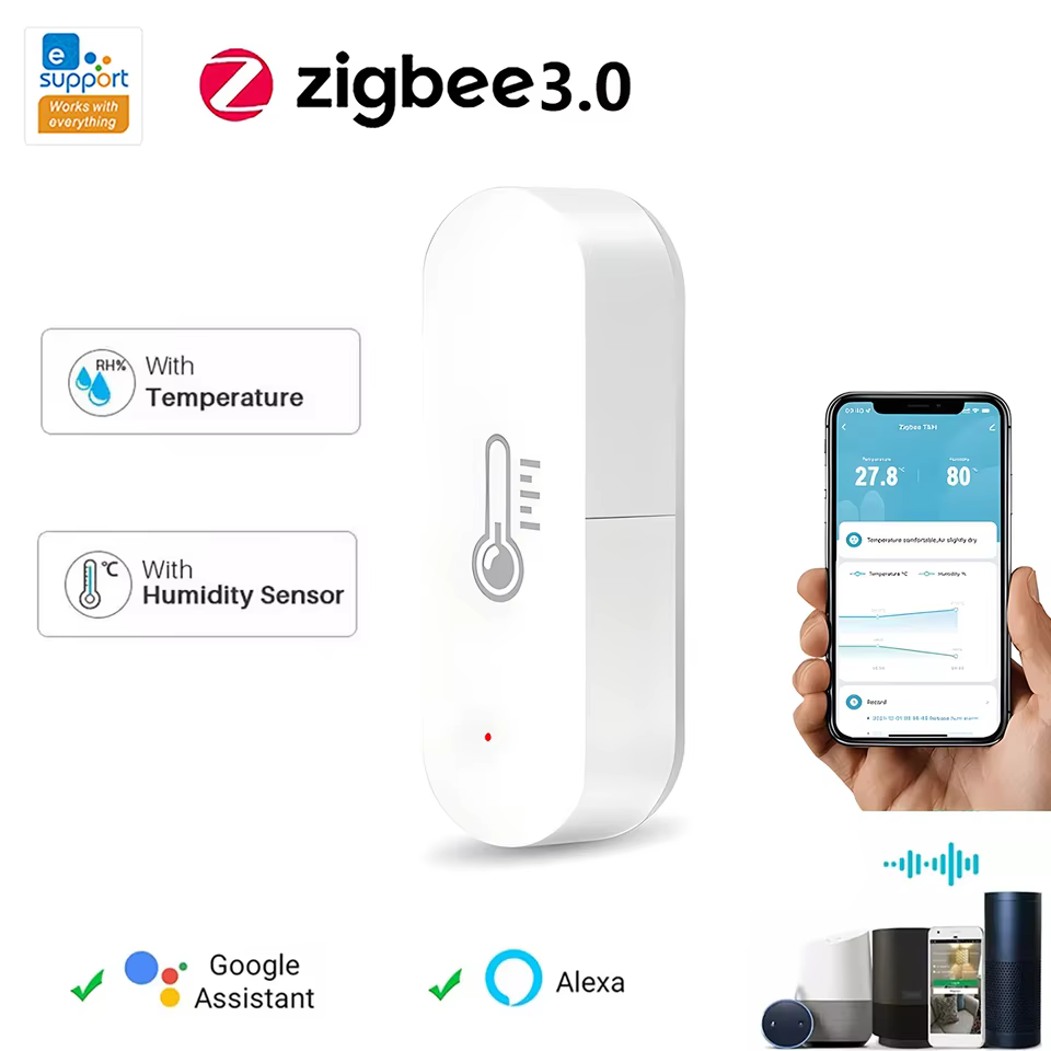 Sensor Zigbee EWeLink Temperatura e Umidade