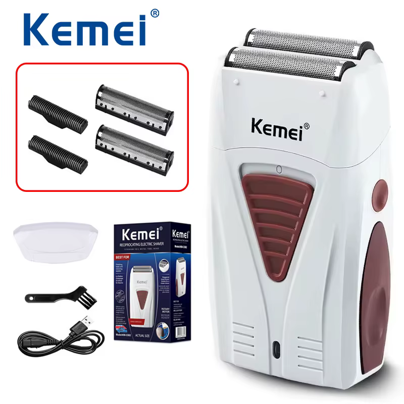Barbeador Kemei KM-3382 Recarregável