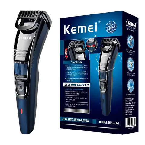 Aparador de Barba Kemei 632 Recarregável