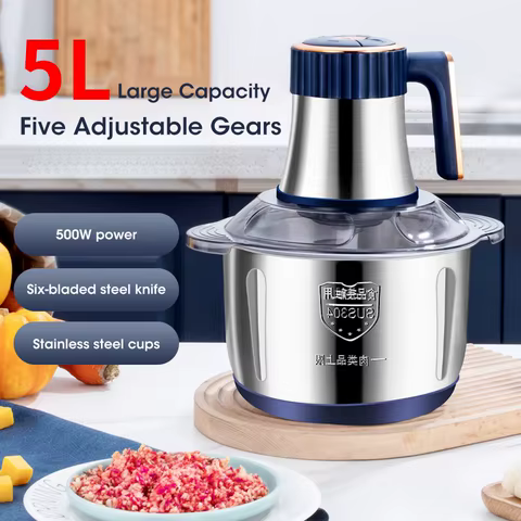 Moedor Multifuncional Aço Inoxidável 5L
