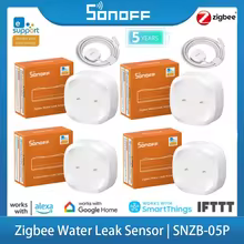 Sensor de Vazamento de Água SONOFF SNZB-05P Thumbnail 1