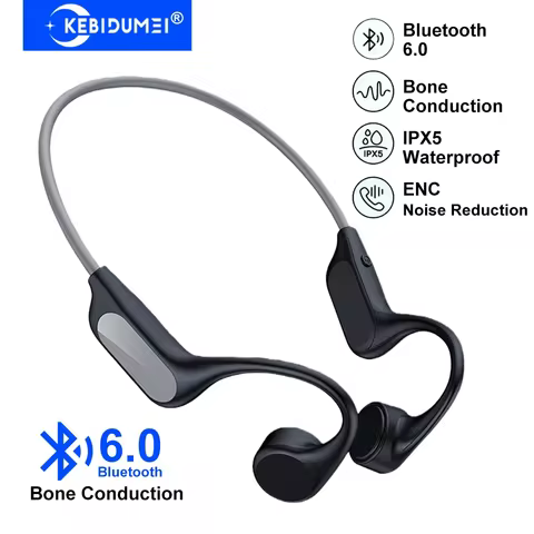 Fones Bluetooth 6.0 Condução Óssea Esporte