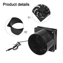 Ventilador Solar Silencioso 3000 RPM Thumbnail 1