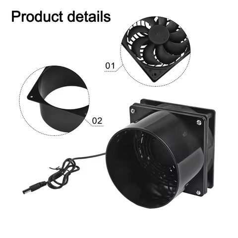 Ventilador Solar Silencioso 3000 RPM