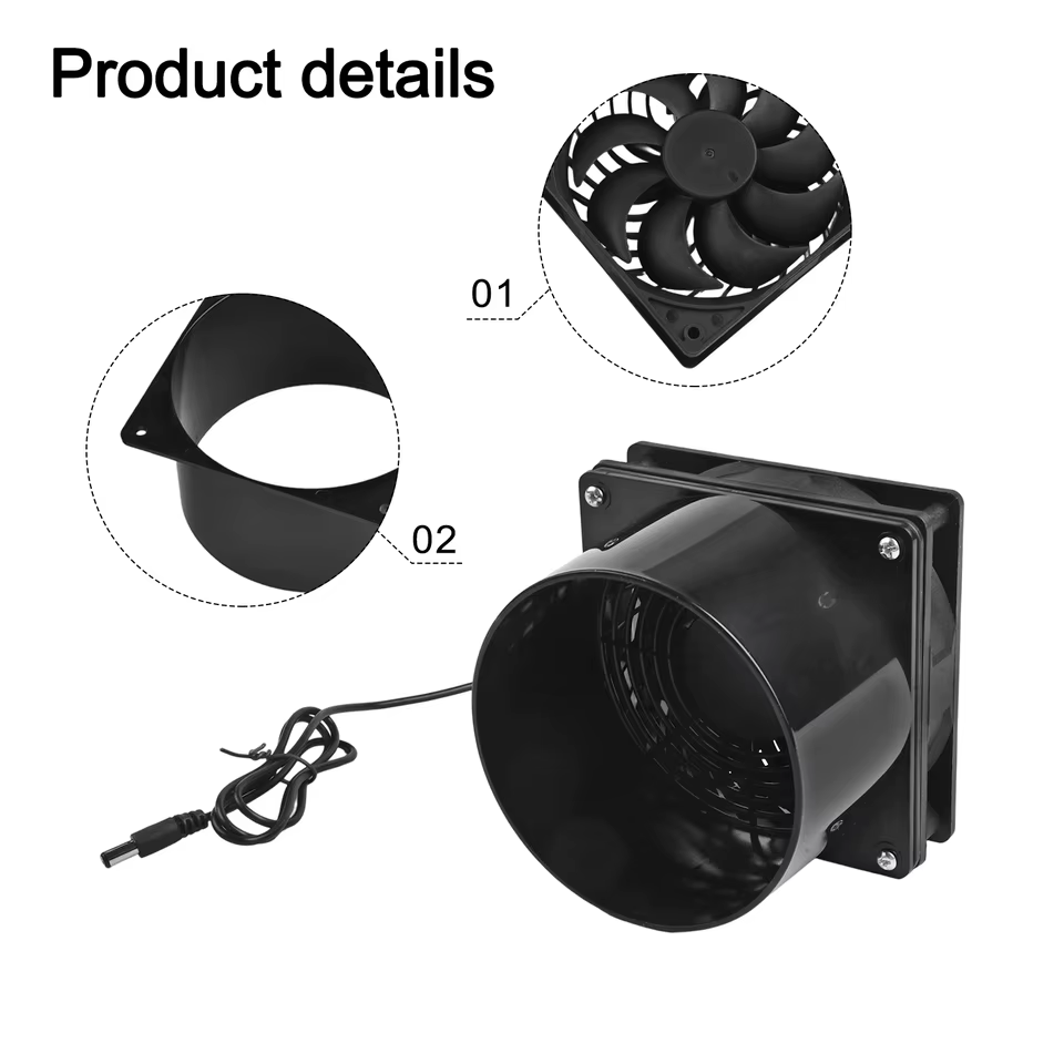 Ventilador Solar Silencioso 3000 RPM