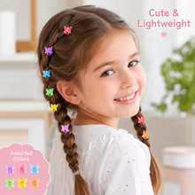 Kit 100 Presilhas Borboleta Glitter Meninas Thumbnail 5