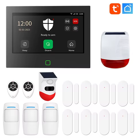 Alarme Inteligente 4G WiFi 7" Tuya