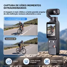 Câmera de Ação Gimbal 355° com Rastreamento Facial Thumbnail 5