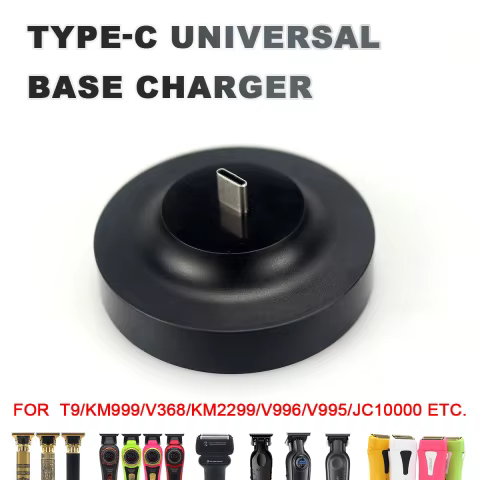 Base Carregador Tipo-C Cortador Cabelo