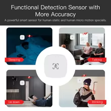 Sensor de Movimento Radar Tuya Zigbee 24G WiFi Thumbnail 4