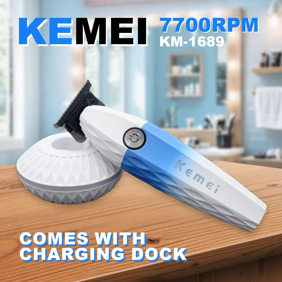 Aparador Profissional Kemei KM-1690 com Bateria