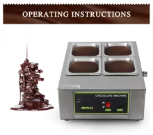 Forno de Fusão de Chocolate Profissional 8kg Thumbnail 2