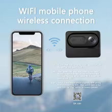 Mini Câmera 2K 360° Wi-Fi Esportiva Thumbnail 6