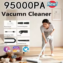 Aspirador Portátil Sem Fio 95000Pa Thumbnail 1