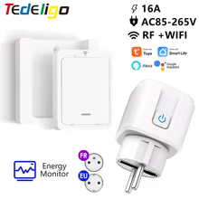 Tomada Inteligente Tuya WiFi RF Thumbnail 1