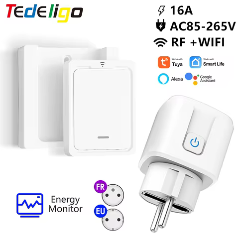 Tomada Inteligente Tuya WiFi RF