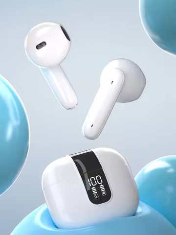 Fone Bluetooth Branco com LED