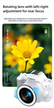Mini Câmera DSLR 2K 48MP Thumbnail 2