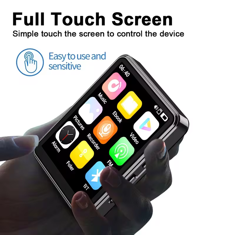 Mini MP3 Player Touch 2.4" Bluetooth 5.3