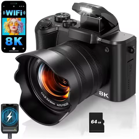 Câmera 8K 88MP WiFi