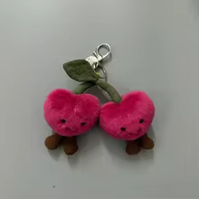 Chaveiro de Pelúcia Fofa Algodão Doce Thumbnail 2