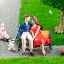 Miniaturas de Fadas Kawaii 2 Peças Thumbnail 2