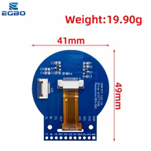 Tela LCD TFT 1.53" Redonda Thumbnail 2