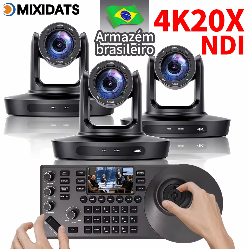 Câmera PTZ 4K 20x Zoom IA