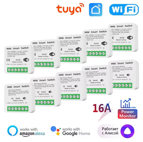 Interruptor Inteligente Wi-Fi 16A Tuya