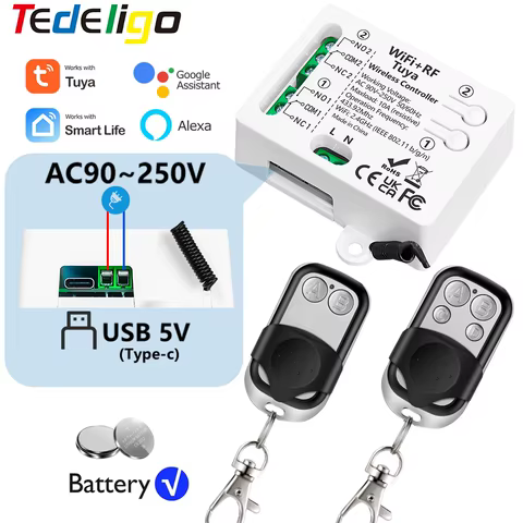 Interruptor Inteligente Tuya WiFi 2CH