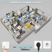 Tuya Smart Socket 16A Controle Voz Thumbnail 3