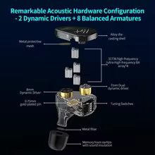CCA Hydro IEM Fones HIFI Thumbnail 4