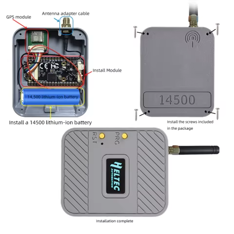 Kit IoT LoRa ESP32 com Carcaça e Bateria