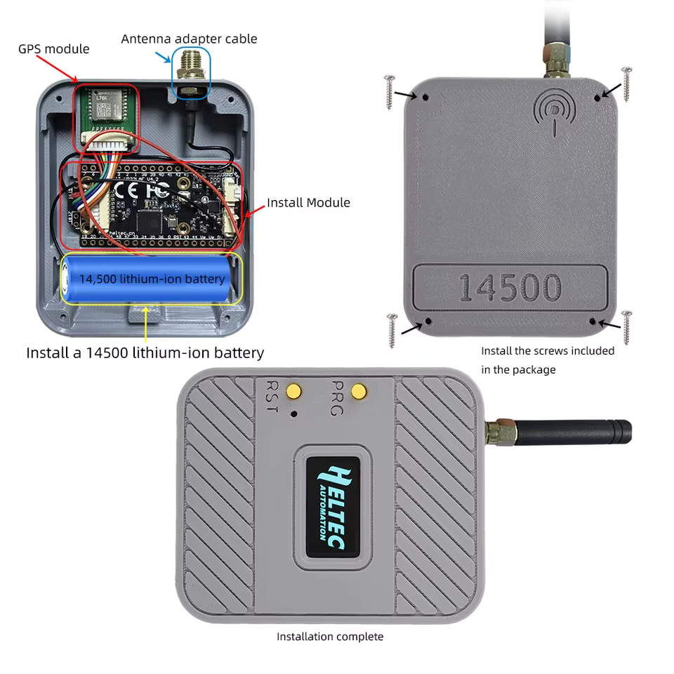 Kit IoT LoRa ESP32 com Carcaça e Bateria