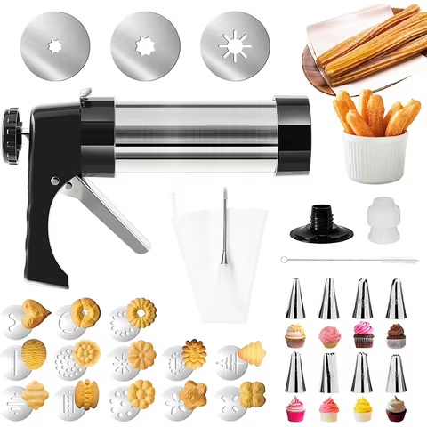 Kit Fazer Churros 3 em 1 Aço Inoxidável